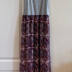 FOREVER21 Gray and Purple Maxi Dress